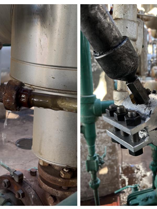 Sellado de Fuga de Agua en Unión Doble - Línea de 2