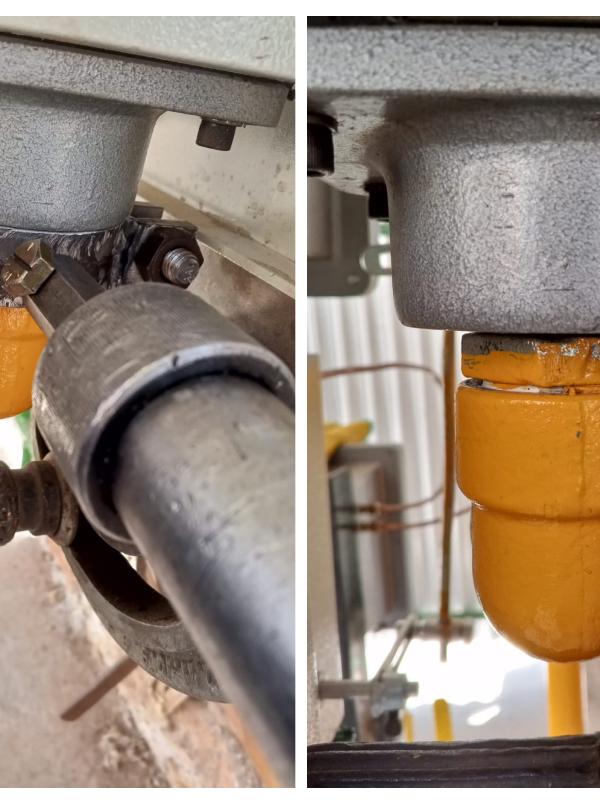 Sellado de Fuga de Gas Natural en Incinerador